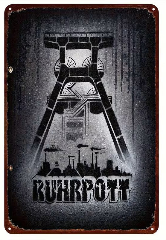 Industrielle Ruhrpott Metall Wandkunst