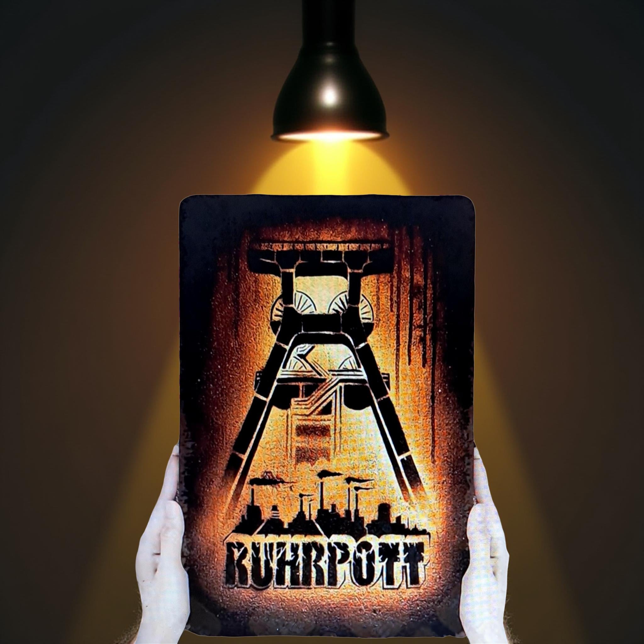 Ruhrpott Schild mit Zechen Motiv