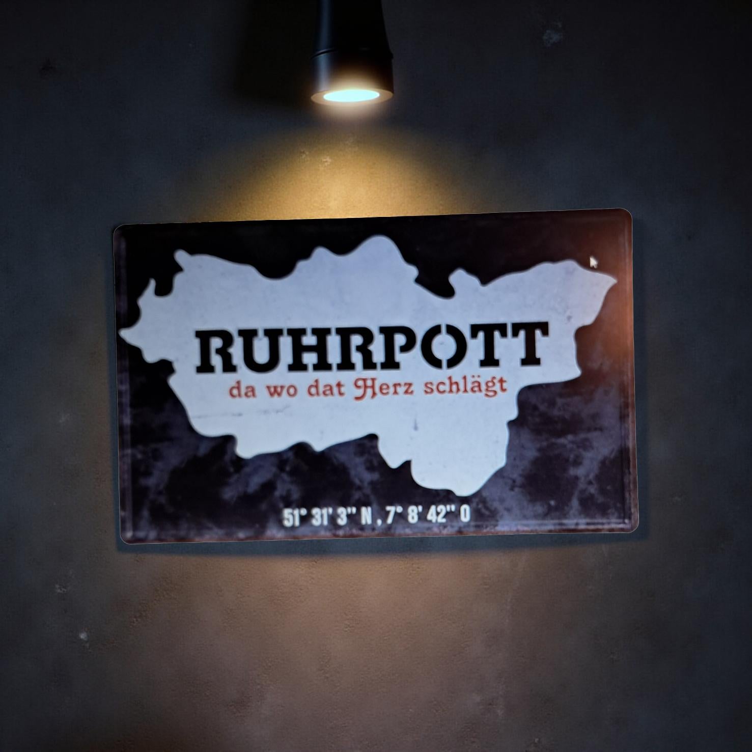 Ruhrpott Deko Schild rechteckig „Ruhrpott“