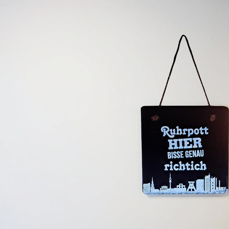 Hänger quadratisch „Ruhrpott“, "Ruhrpott wat schön"&nbsp;