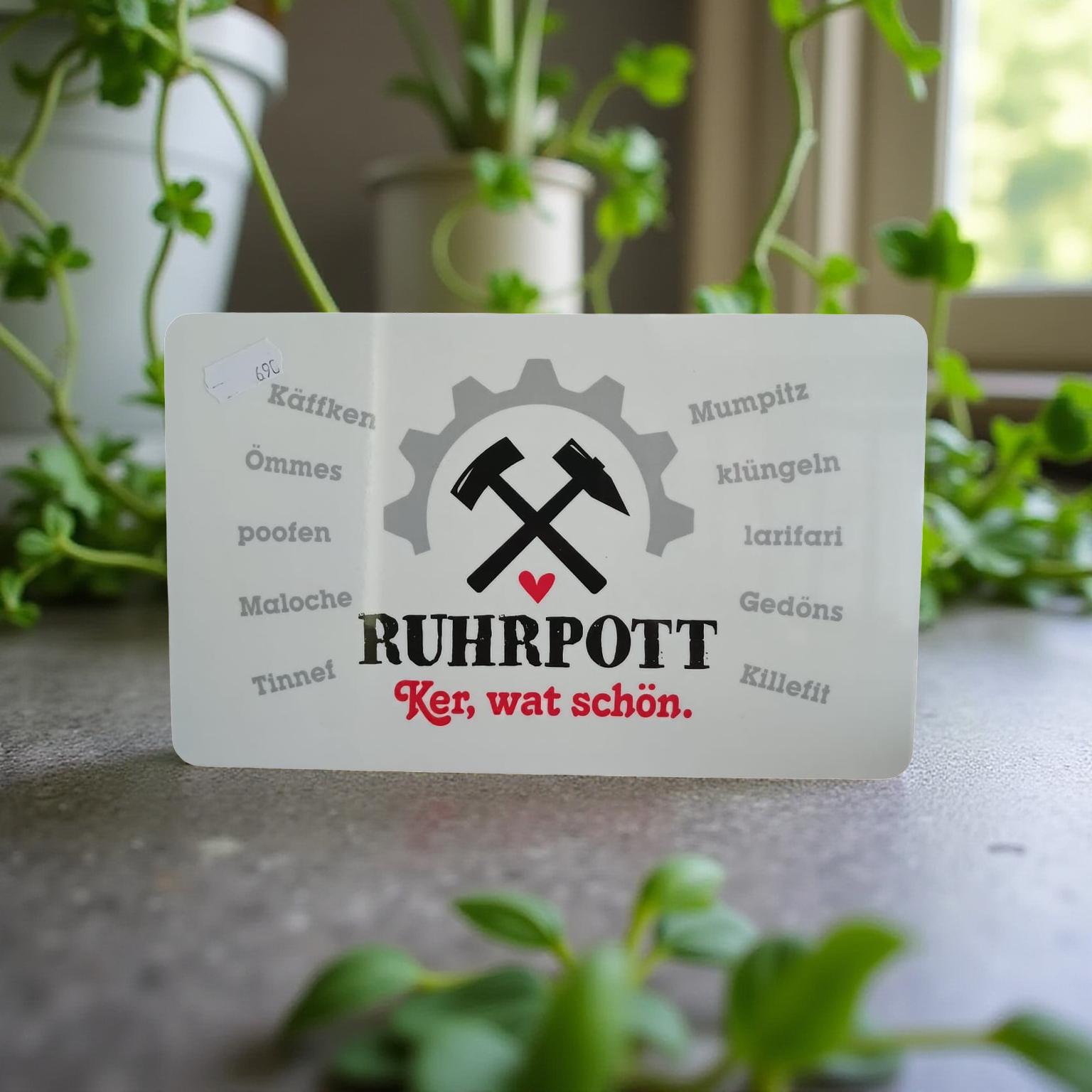 Brettchen rechteckig „Ruhrpott Ker, wat schön.“